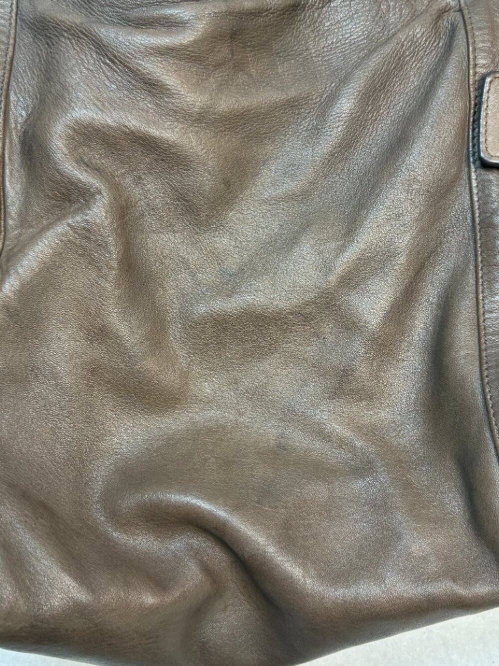Stuart Weitzman Vintage Brown Leather Slouchy Hobo Shoulder Bag SW Charm Luxury - Picture 14 of 14